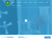 Tablet Screenshot of fmipa.unmul.ac.id